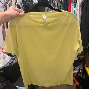Lululemon yellow shirt